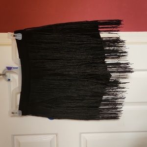 Fringe skort